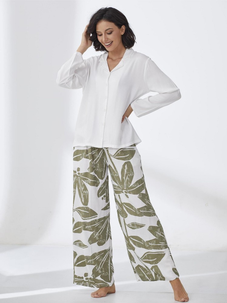 Picture of Women's Two-Piece Pajama with Buttons