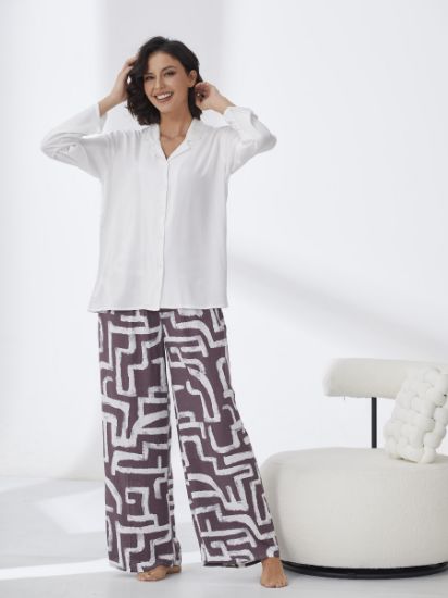 Picture of Women's Two-Piece Pajama with Buttons
