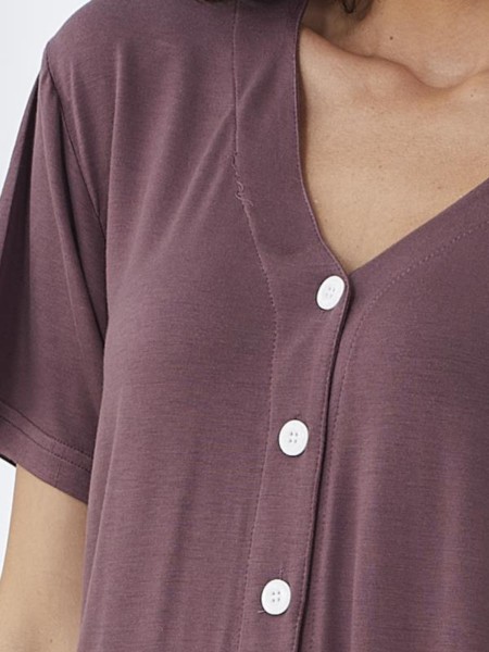 Picture of Women's Two-Piece Pajama with Buttons