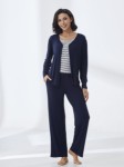 Picture of Women's Three-Piece Pajama with Buttons