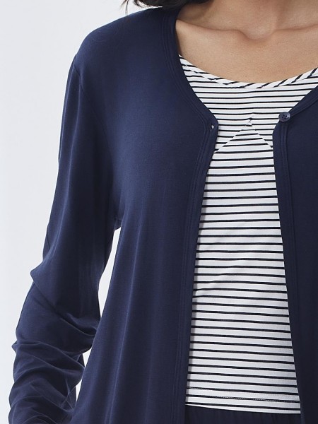 Picture of Women's Three-Piece Pajama with Buttons