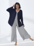 Picture of Women's Three-Piece Pajama with Buttons
