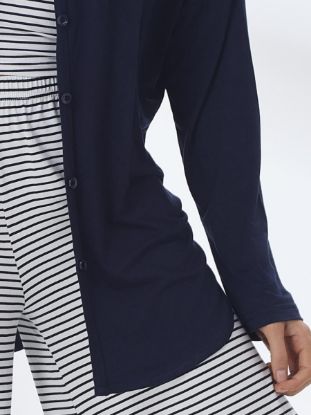 Picture of Women's Three-Piece Pajama with Buttons