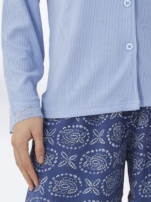 Picture of Women's Two-Piece Pajama with Buttons