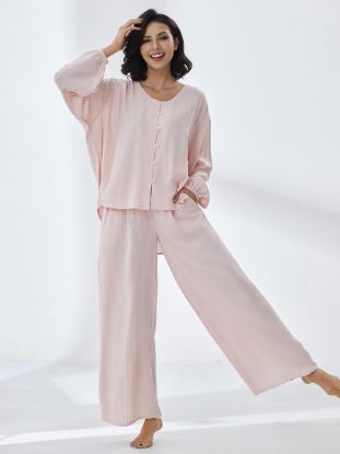 Picture of Women's Two-Piece Pajama with Buttons