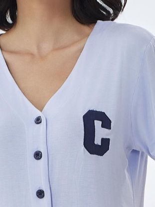 Picture of Women's Two-Piece Pajama with Buttons