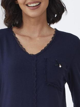 Picture of Women's Two-Piece Pajama with Buttons