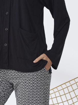 Picture of Women's Two-Piece Pajama with Buttons