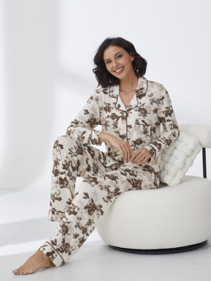 Picture of Women's Two-Piece Pajama with Buttons