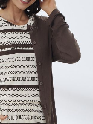 Picture of Women's Three-Piece Pajama with Buttons