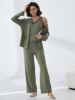 Picture of Women's Three-Piece Pajama with Buttons
