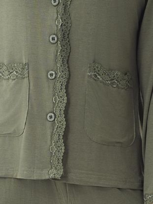 Picture of Women's Three-Piece Pajama with Buttons