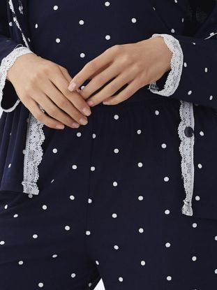 Picture of Women's Three-Piece Pajama with Buttons