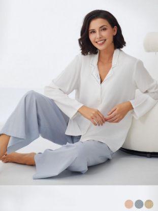 Picture of Women's Two-Piece Pajama with Buttons