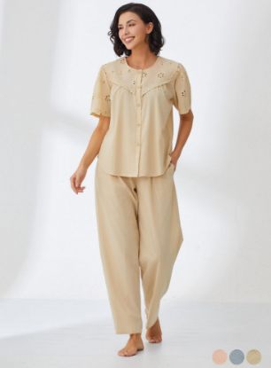 Picture of Women's Two-Piece Pajama with Buttons