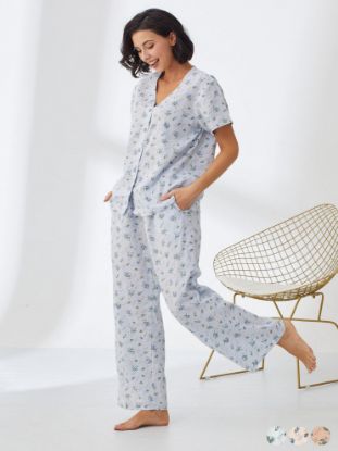 Picture of Women's Two-Piece Pajama with Buttons