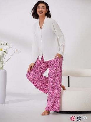 Picture of Women's Two-Piece Pajama with Buttons