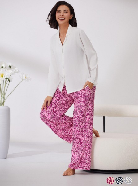 Picture of Women's Two-Piece Pajama with Buttons