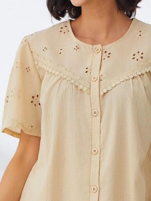 Picture of Women's Two-Piece Pajama with Buttons