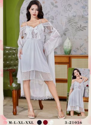 Picture of Women's two-piece lingerie robe