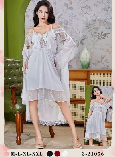 Picture of Women's two-piece lingerie robe