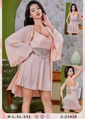 Picture of Women's two-piece lingerie robe
