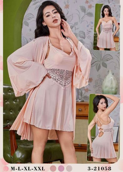 Picture of Women's two-piece lingerie robe