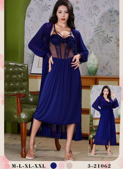 Picture of Women's two-piece lingerie robe