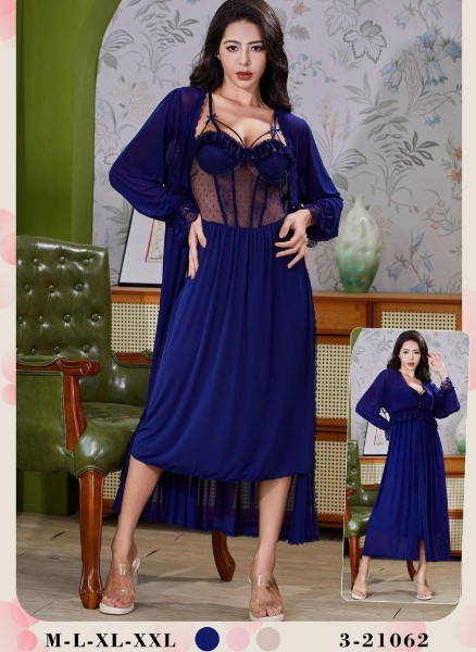 Picture of Women's two-piece lingerie robe