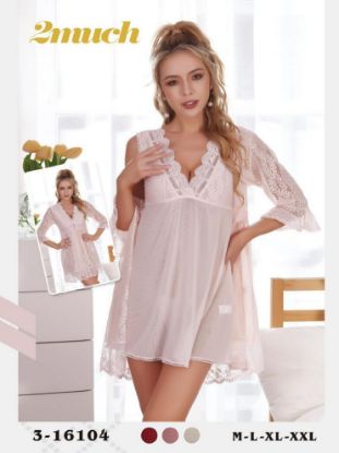 Picture of Women's two-piece lingerie robe