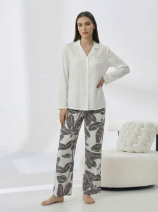 Picture of Women's Two-Piece Pajama with Buttons