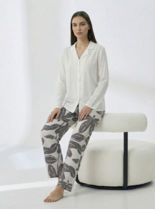 Picture of Women's Two-Piece Pajama with Buttons