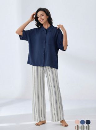 Picture of Women's Two-Piece Pajama with Buttons