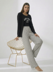 Picture of Women's Three-Piece Pajama with Buttons