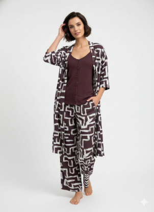 Picture of Women's Three-Piece Pajama