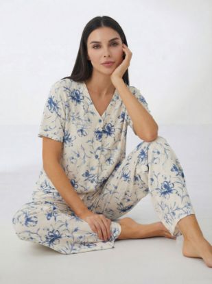 Picture of Women's Two-Piece Pajama with Buttons