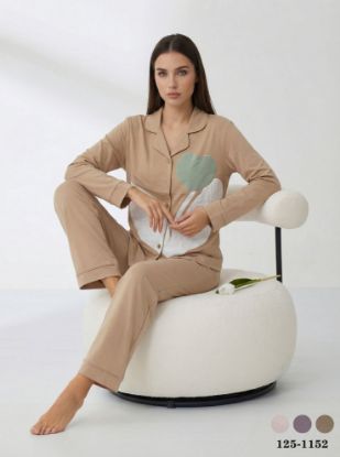 Picture of Women's Two-Piece Pajama with Buttons