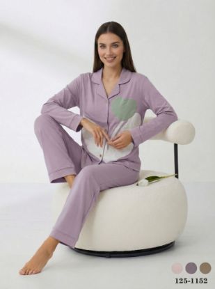 Picture of Women's Two-Piece Pajama with Buttons
