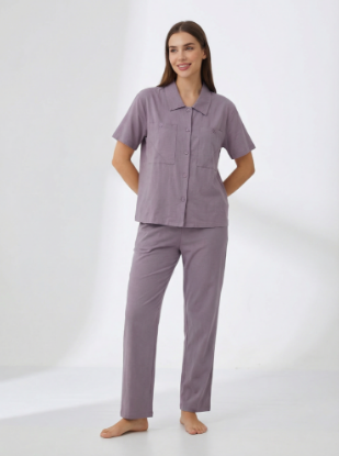 Picture of Women's Two-Piece Pajama with Buttons