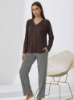 Picture of Women's Two-Piece Pajama with Buttons