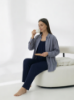 Picture of Women's Three-Piece Pajama with Buttons