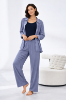 Picture of Women's Three-Piece Pajama with Buttons