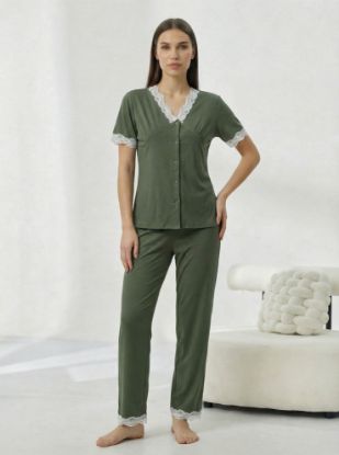 Picture of Women's Two-Piece Pajama with Buttons