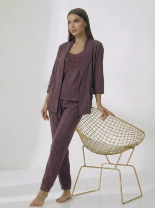 Picture of Women's Three-Piece Pajama