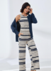 Picture of Women's Three-Piece Pajama with Buttons