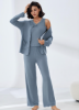 Picture of Women's Three-Piece Pajama with Buttons