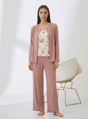 Picture of Women's Three-Piece Pajama with Buttons