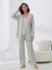 Picture of Women's Three-Piece Pajama with Buttons