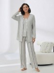 Picture of Women's Three-Piece Pajama with Buttons
