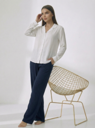 Picture of Women's Two-Piece Pajama with Buttons